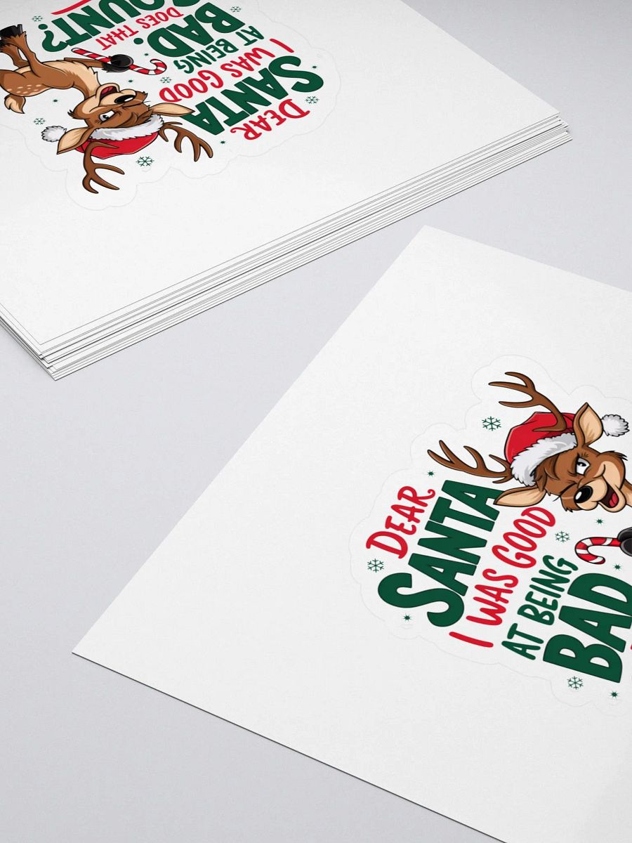 Rebel Reindeer Kiss Cut Stickers product image (4)