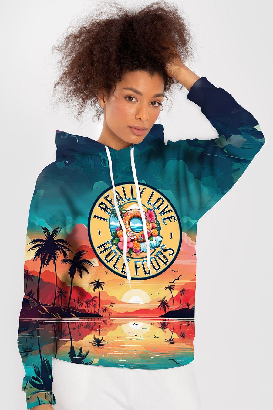 Funny Donut All Over Print Hoodie product image (3)