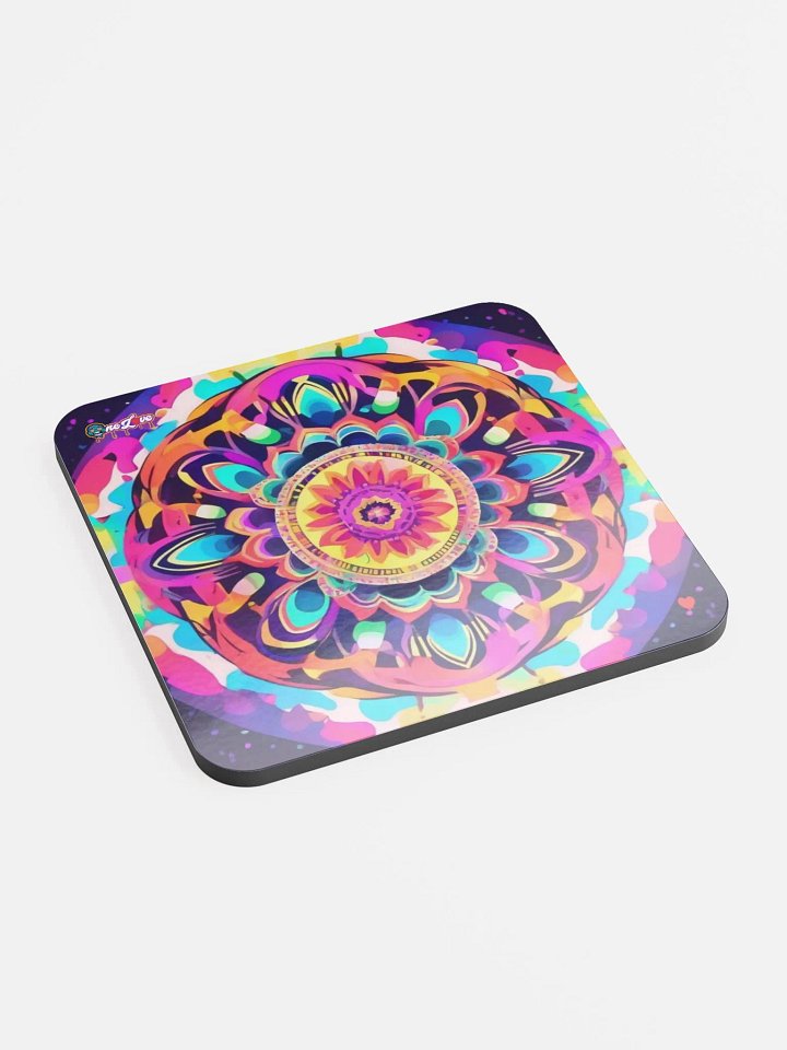 Trippy Mandala glass coasters product image (2)