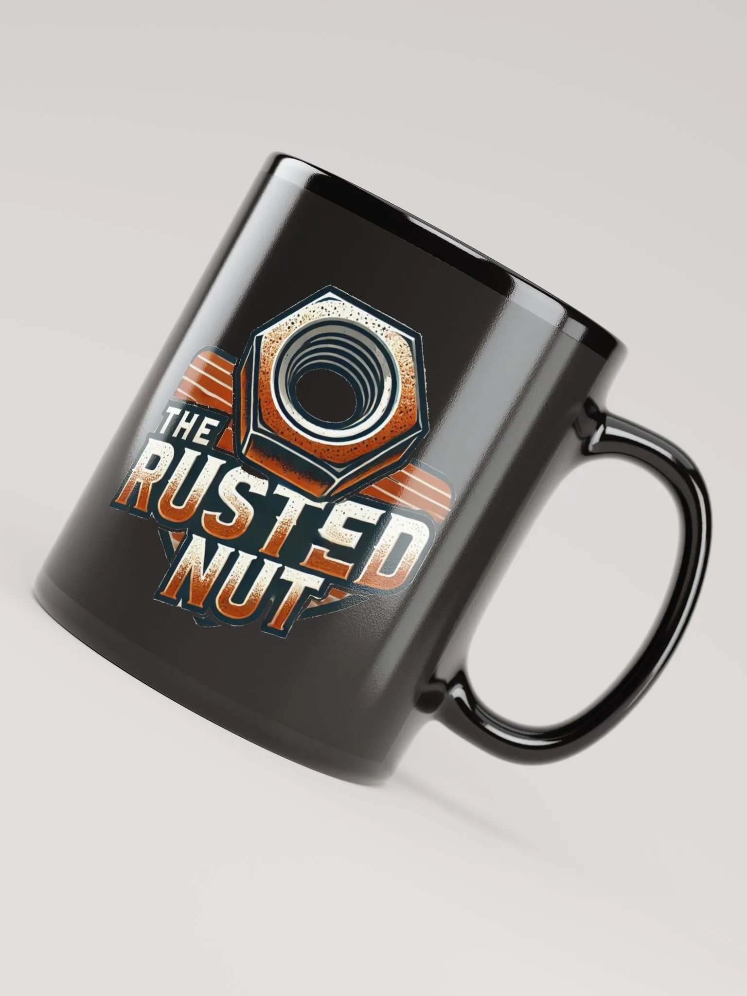 The Rusted Nut Black Mug product image (4)