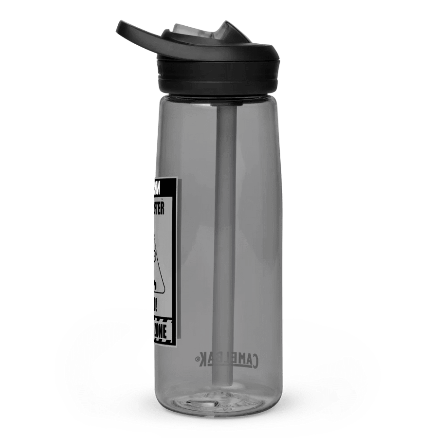 Caution Heavy Lifter Ahead-Barbell Zone: Sports Water Bottle product image (3)