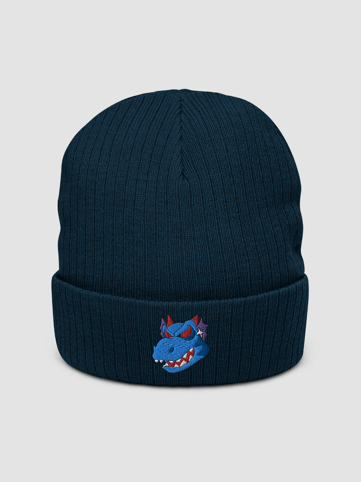 Angry Dragon Blue Recycled Cuffed Beanie product image (1)