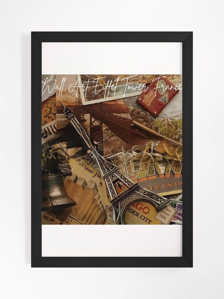 Wall Art Eiffel Tower France Framed High-Quality Matte Poster (in) product image (1)