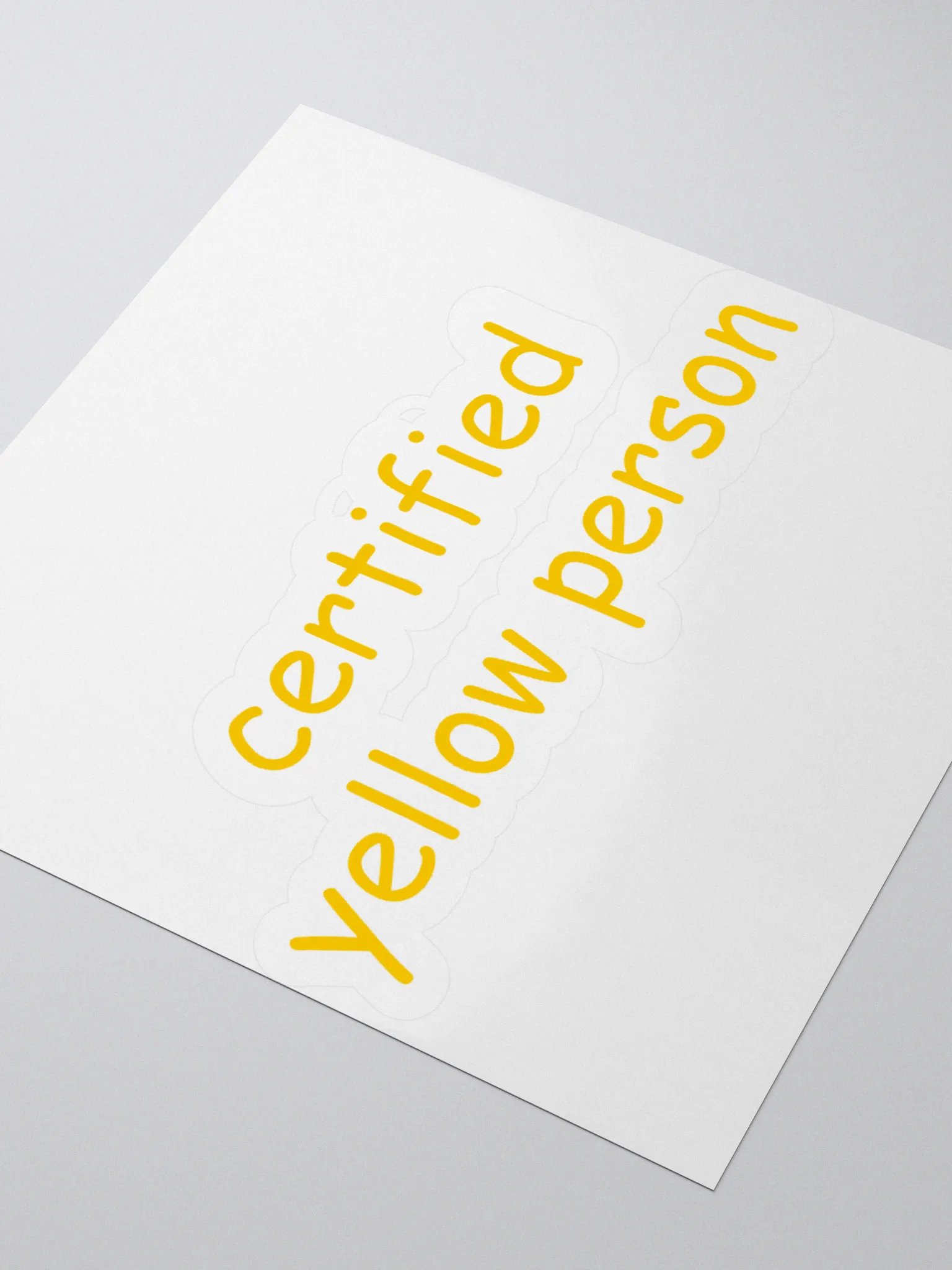 Certified Yellow Person Sticker product image (6)