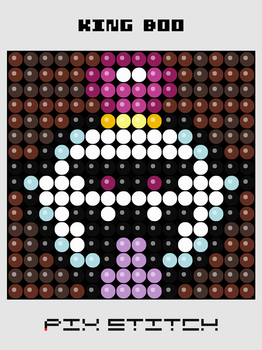 King Boo Pixel Art product image (1)