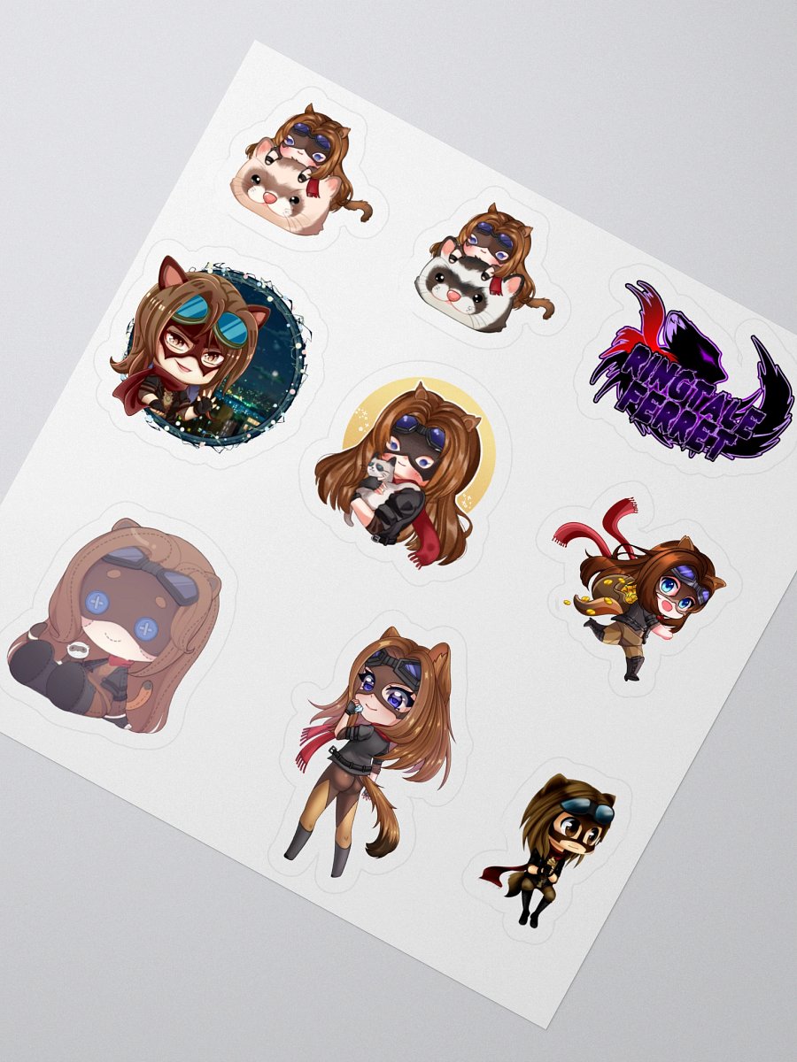 Ferret Chibi Sticker Set #1 product image (2)