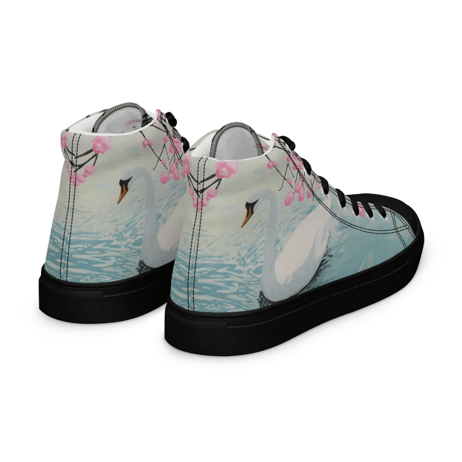 Lady Swan Retro High Top Canvas Shoes product image (7)