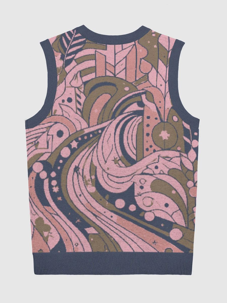 Swirling Dreams: Knitted V-Neck Vest product image (8)