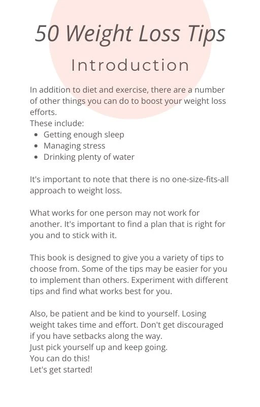 50 Practical Weightloss Tips Downloadable Ebook product image (4)