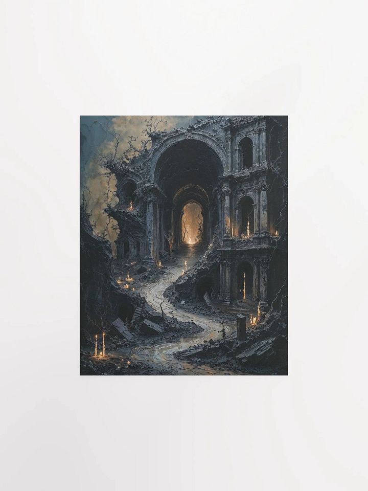 Dark Ruins Matte Poster product image (1)