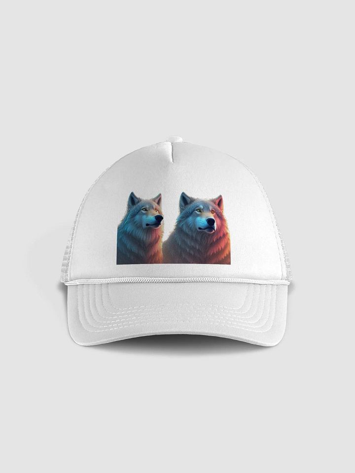 Strength & Spirit: Valucap VC700 Trucker Hat Features Wolf & Bear product image (33)