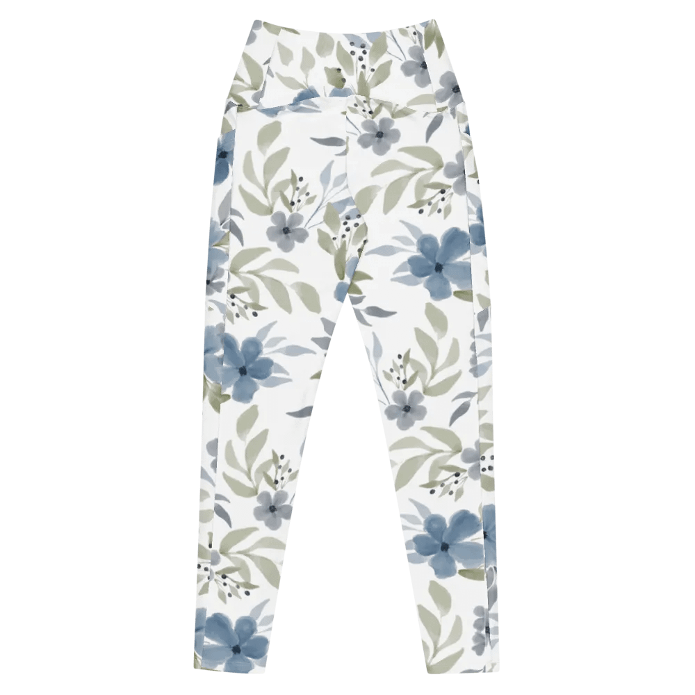 Blue Floral Bliss Leggings product image (9)