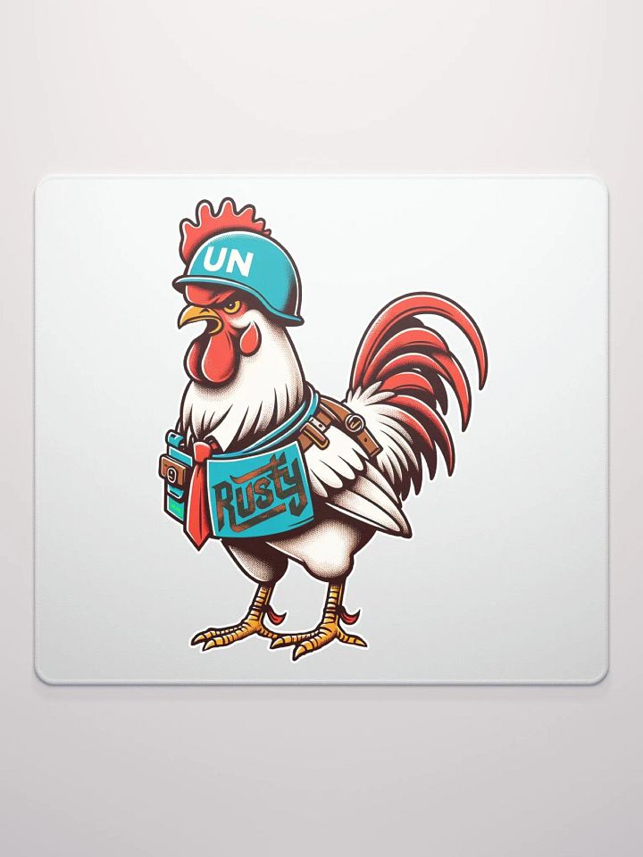 Rusty Rooster Gaming Mousepad (Cigar-Free Edition) product image (2)