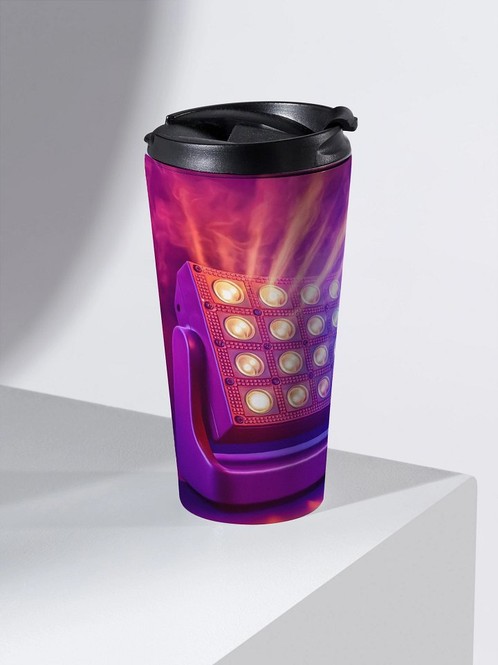 Theatrically Jerry: "Dynamic Beams" Wash/Beam Light Deluxe Travel Mug product image (2)