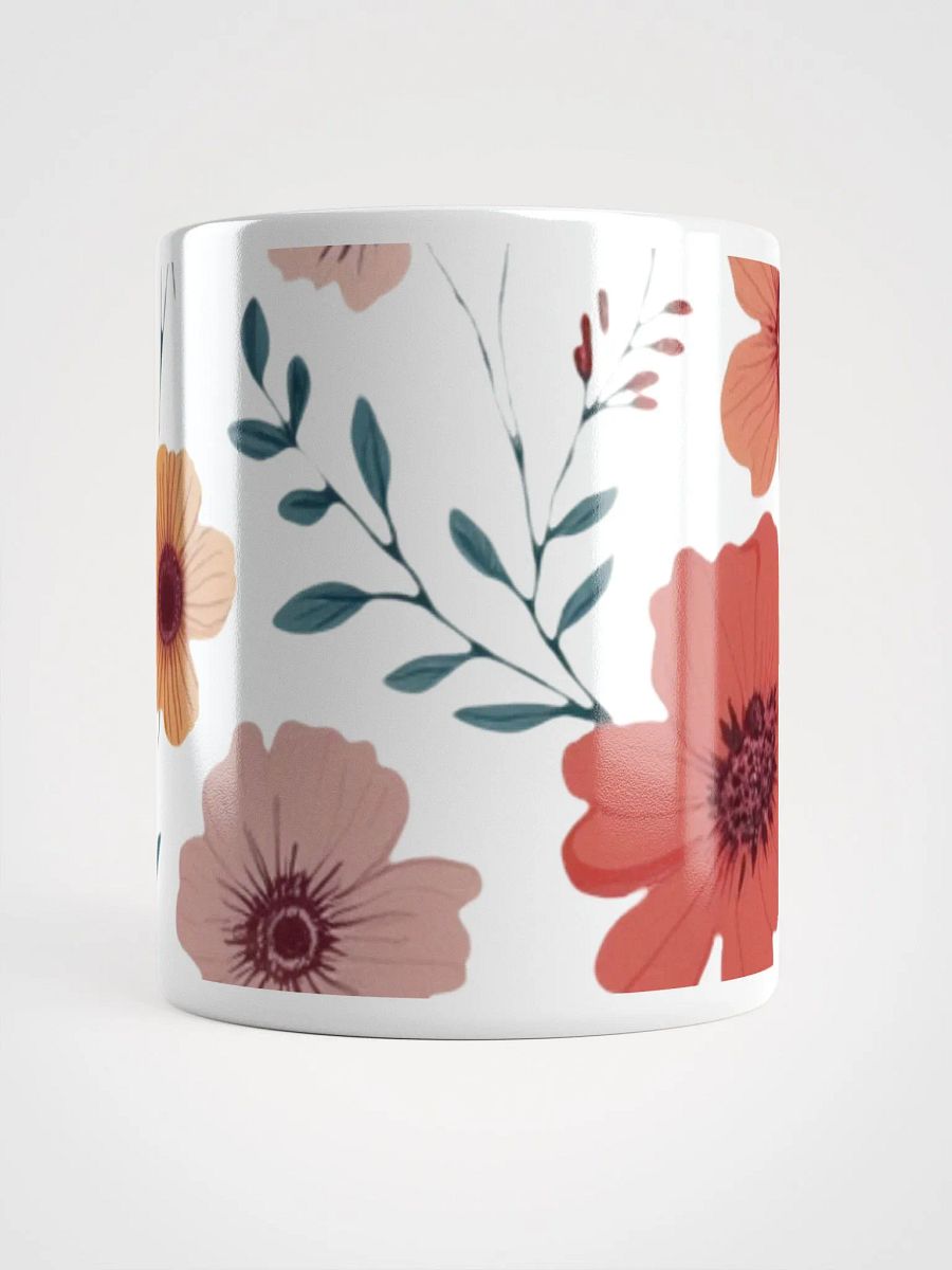Floral Splendor White Glossy Mug product image (13)