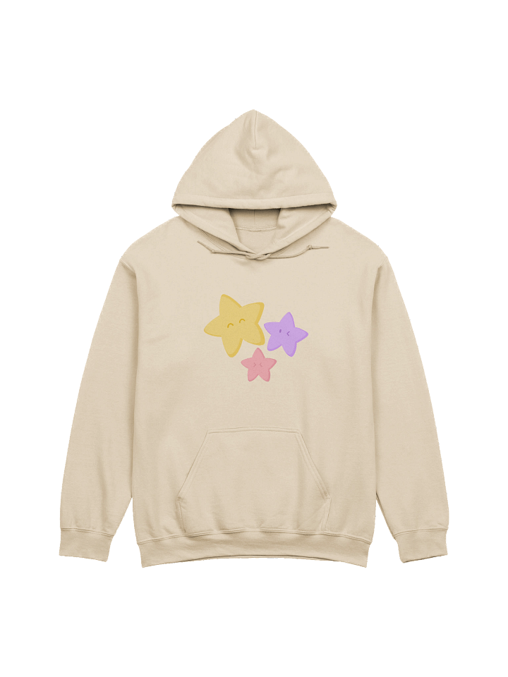 little stars hoodie (sand) product image (1)
