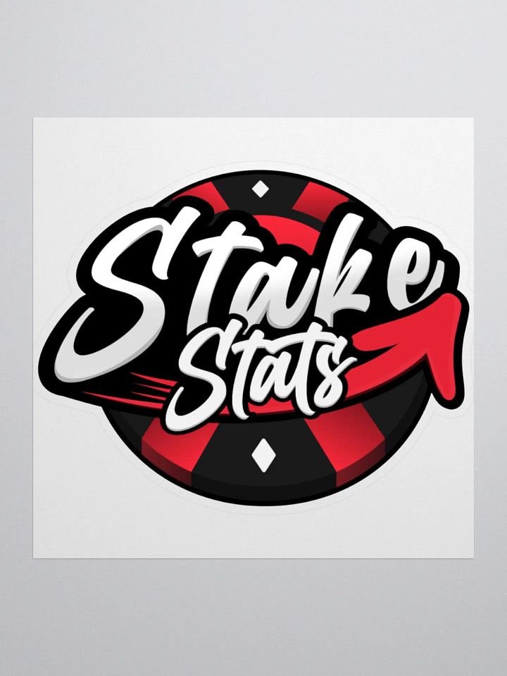 Stake Stats Chip Sticker - Red product image (1)