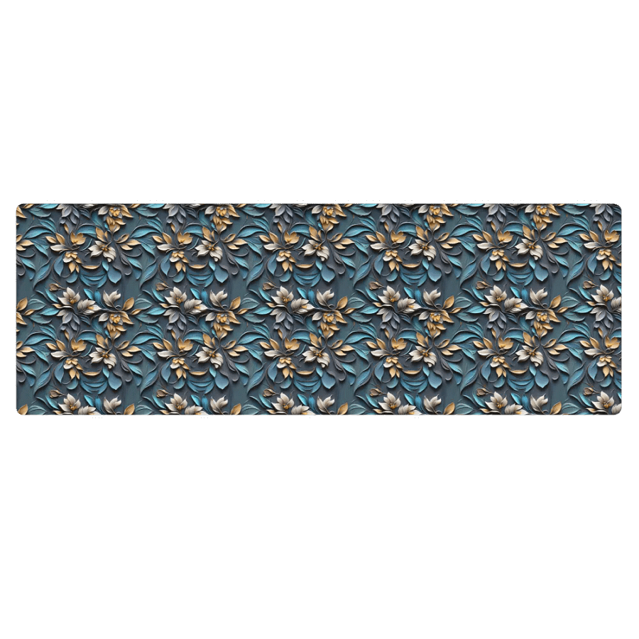 Yoga Mat - Sculpted Floral Pattern product image (2)