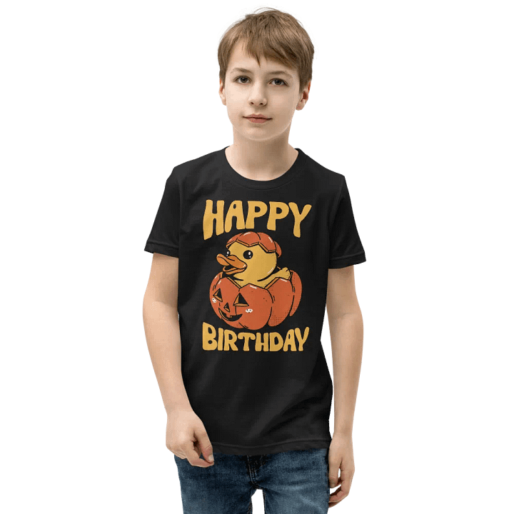 Happy Birthday (Rubber Duck Pumpkin) T-Shirt For Kids product image (9)
