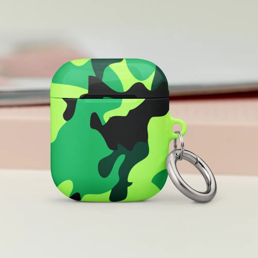 Lime Camo AirPod Case product image (8)