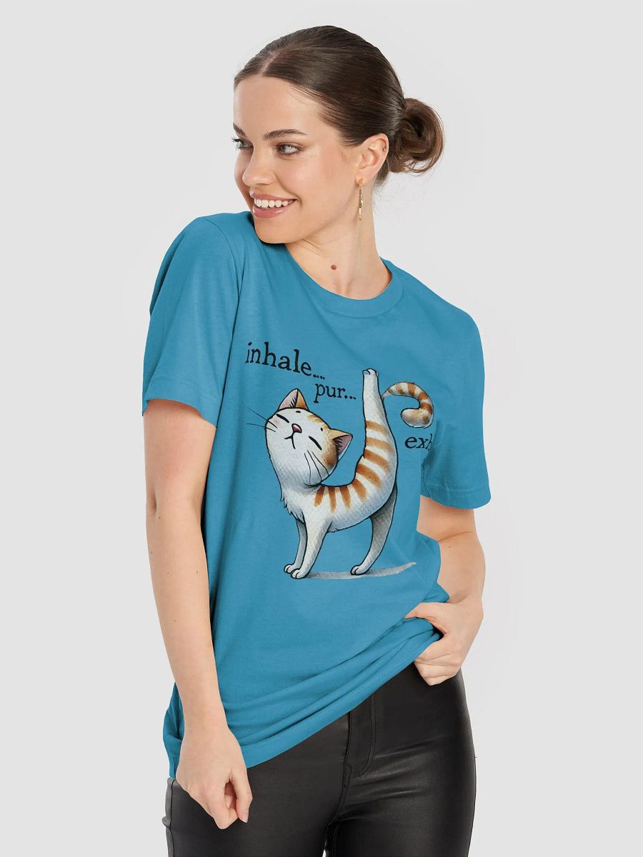Inhale…Purr…Exhale - Yoga Cat T-Shirt product image (5)