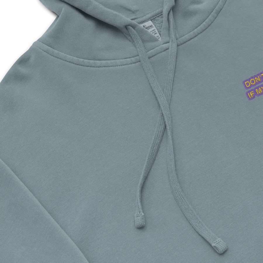 L.C. HEADPHONES ON (tulip design) embroidered pigment hoodie product image (8)