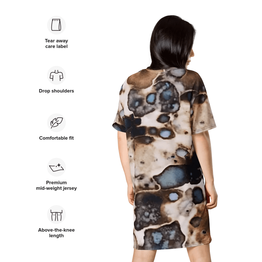 Funky Watercolor T Shirt Dress product image (10)