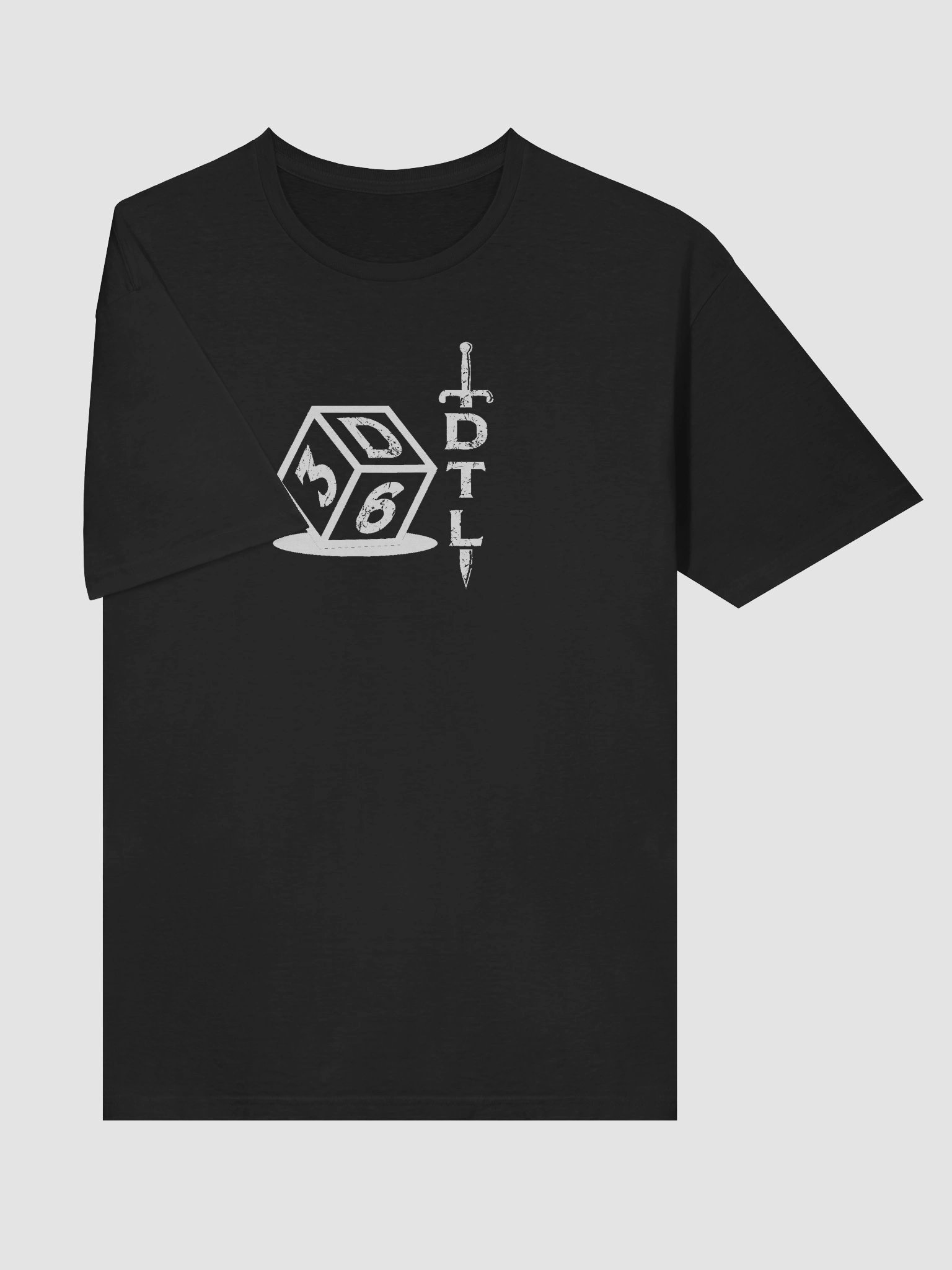 3d6DTL Vertical Logo on Dark Unisex Softstyle T-Shirt product image (5)