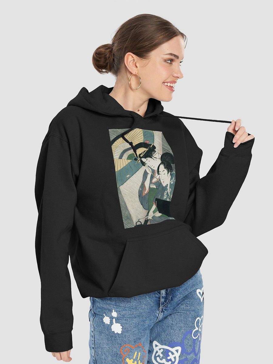 Two Japanese women with an umbrella Hoodie product image (7)