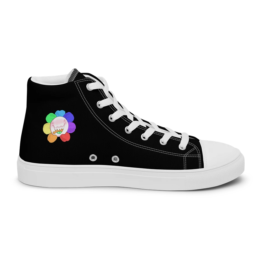 Black and White Flower Sneakers product image (5)