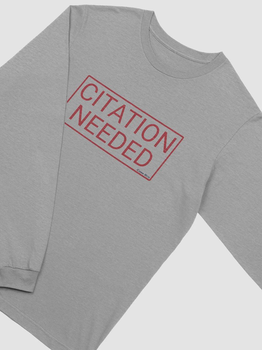 Citation Needed Supersoft Longsleeved Shirt product image (23)