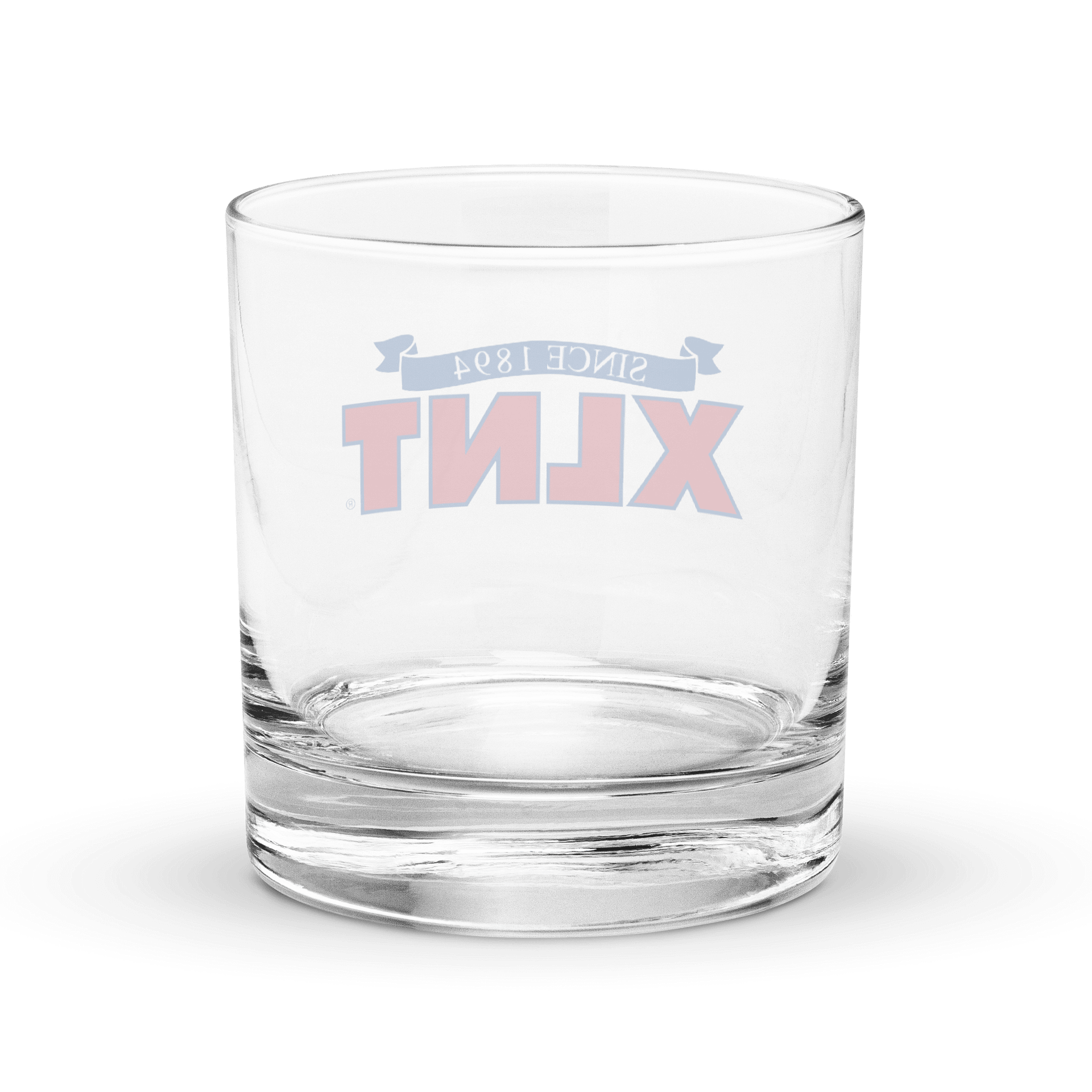 XLNT Foods Logo Rocks Glass product image (4)