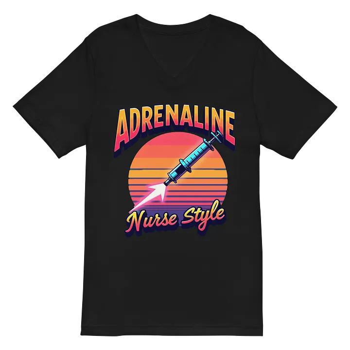 Adrenaline Nurse Style V-Neck Tee product image (3)