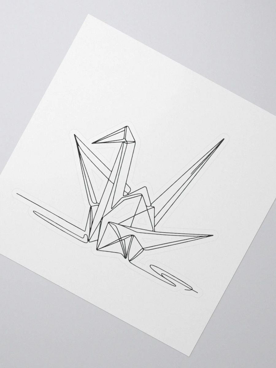 Origami Line Art Sticker product image (4)