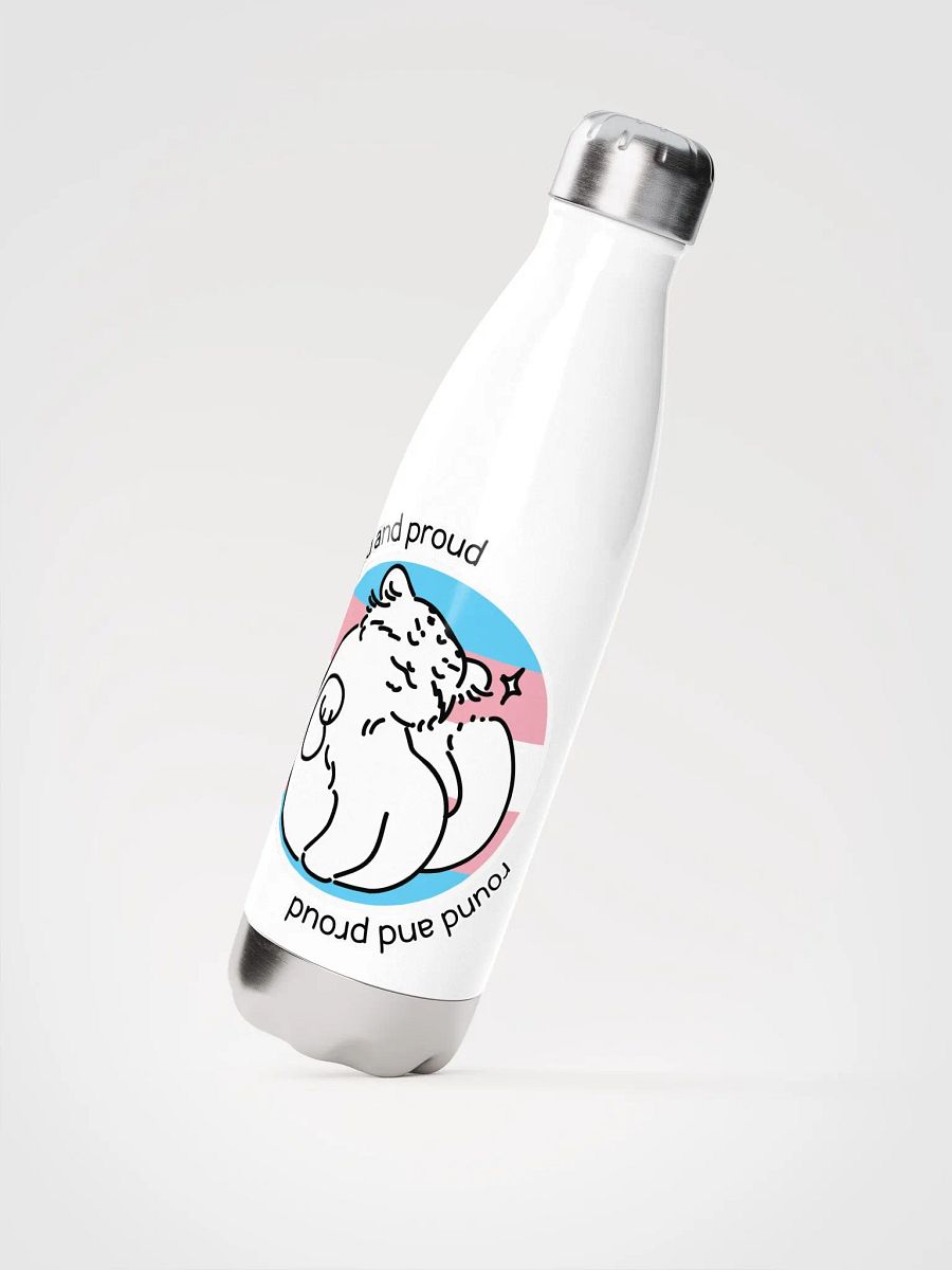 Round and Proud Manul Pride Transgender Version - Bottle product image (2)