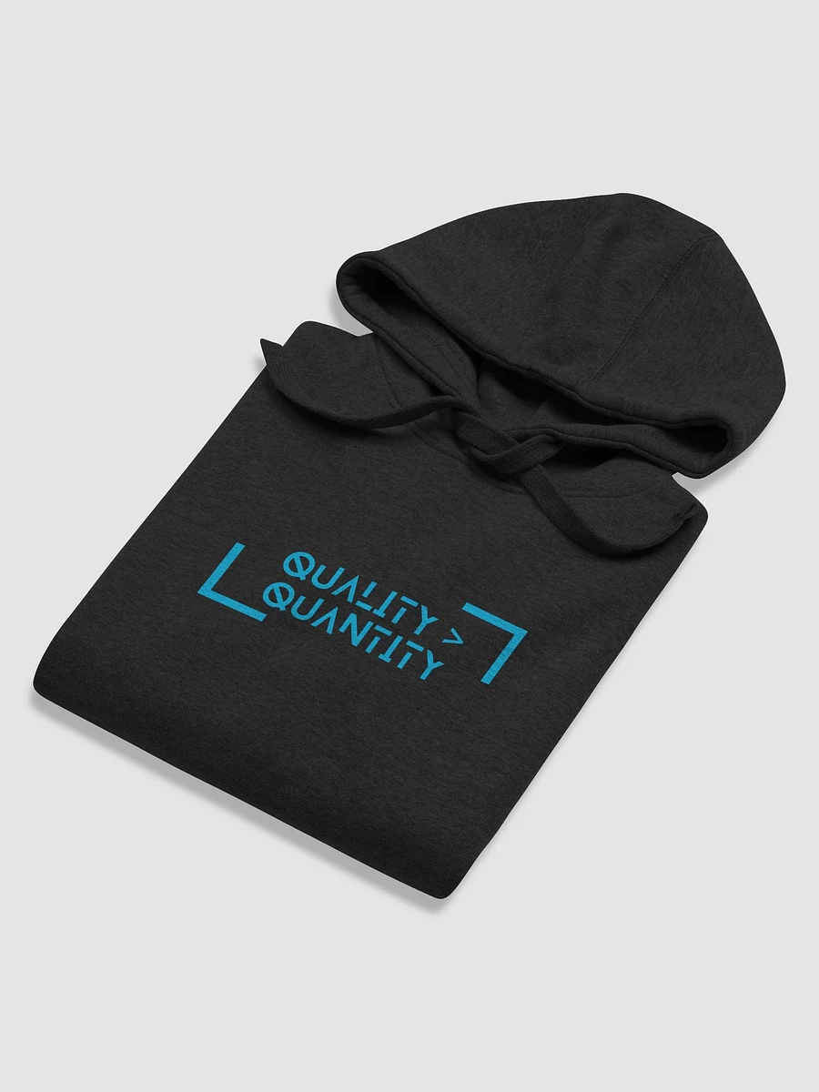 Quality over Quantity Hoodie - Blue Text product image (6)