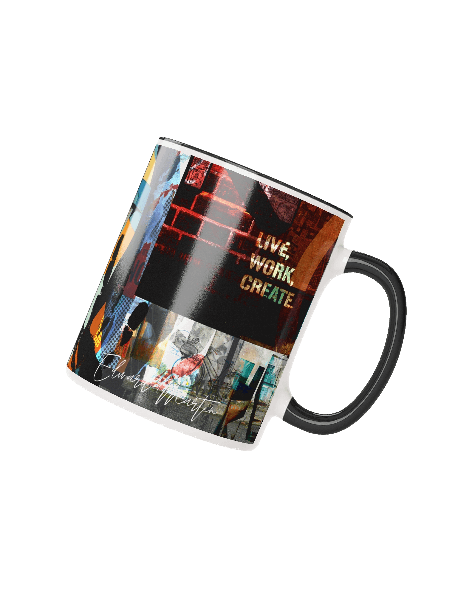 'Live, Work, Create' by Edward Martin Ceramic Mug product image (16)