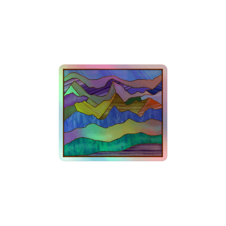 Glass Vista Holographic Sticker product image (1)