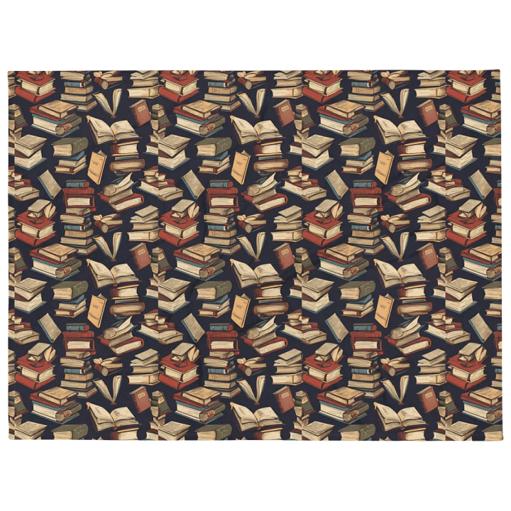 Books Pattern Throw Blanket product image (1)
