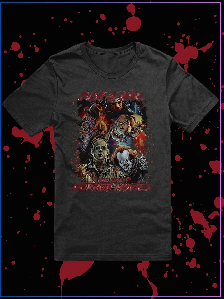 Just A Girl Who Loves Horror Movies Tee product image (1)