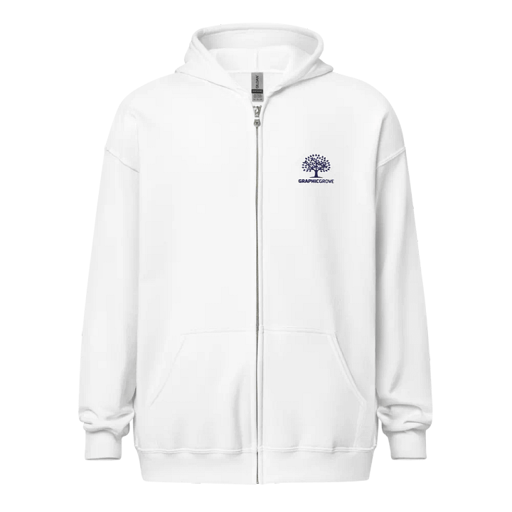 Unisex Heavy Blend Zip Hoodie with Graphic Grove Tree Design product image (1)