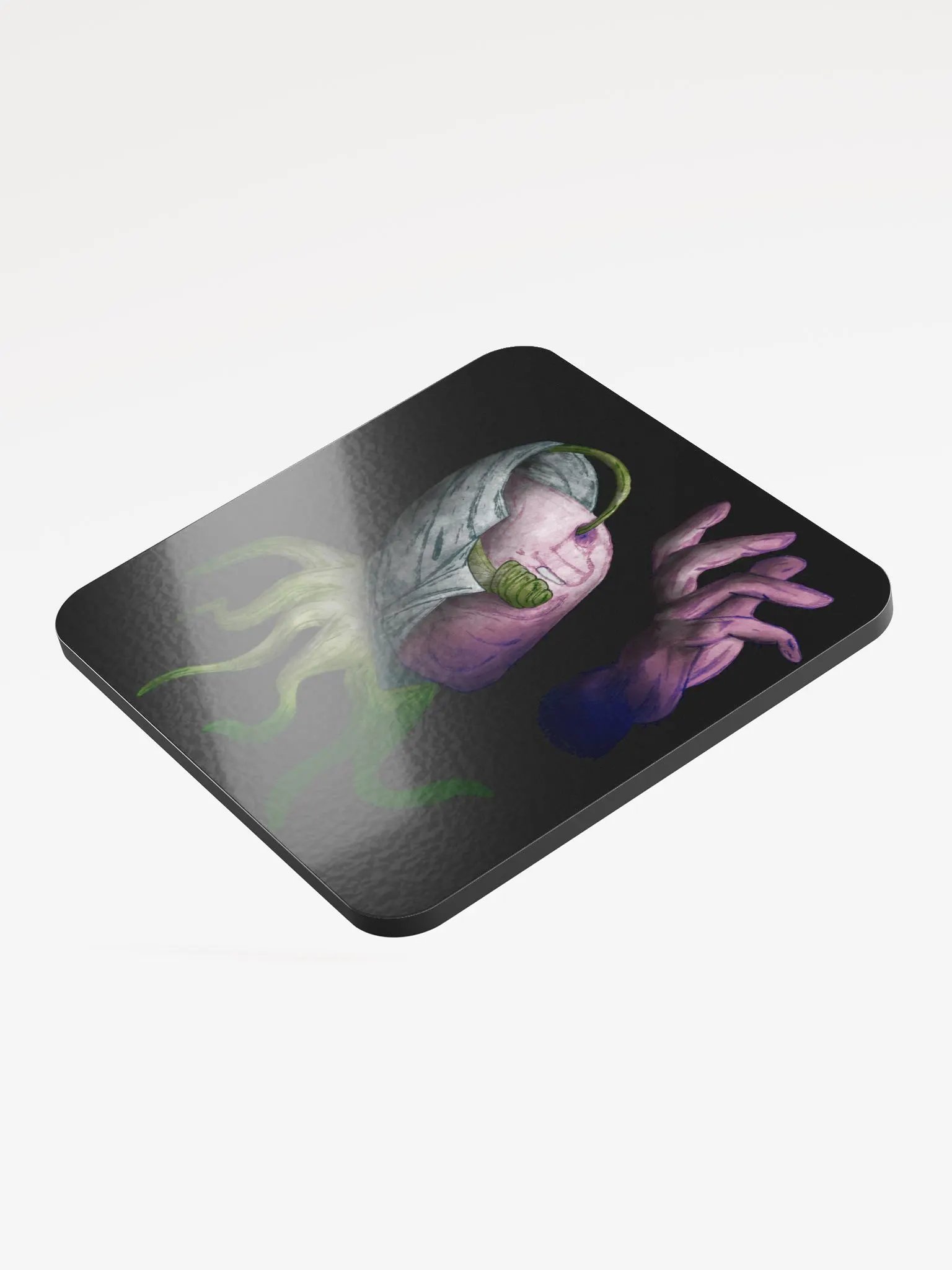 Indigo Reaper Glossed Cork Coaster product image (3)