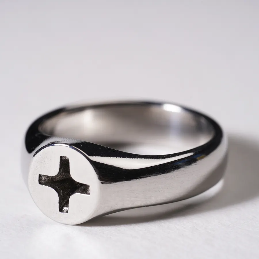 Metal ring with screw sale