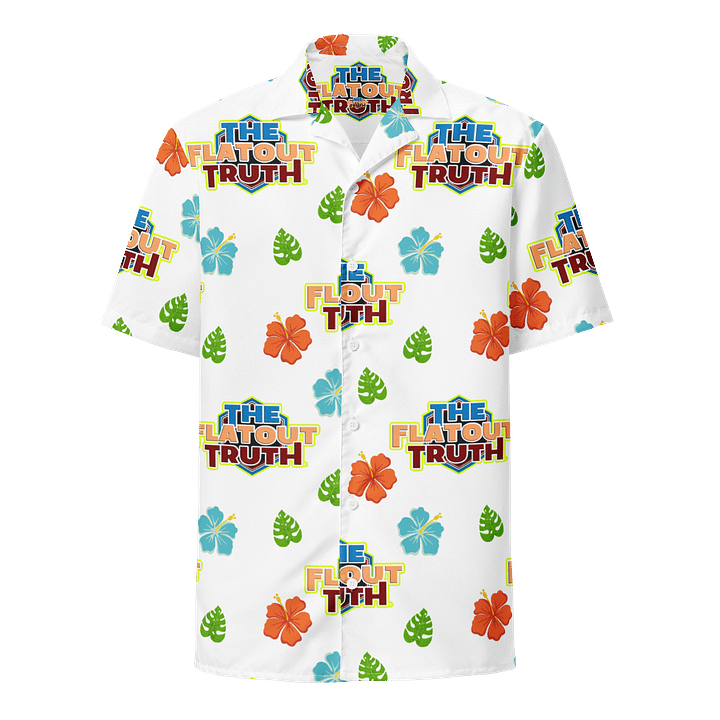 TFOT Sandy Hex White Hawaiian Leaves Breeze Shirt product image (1)