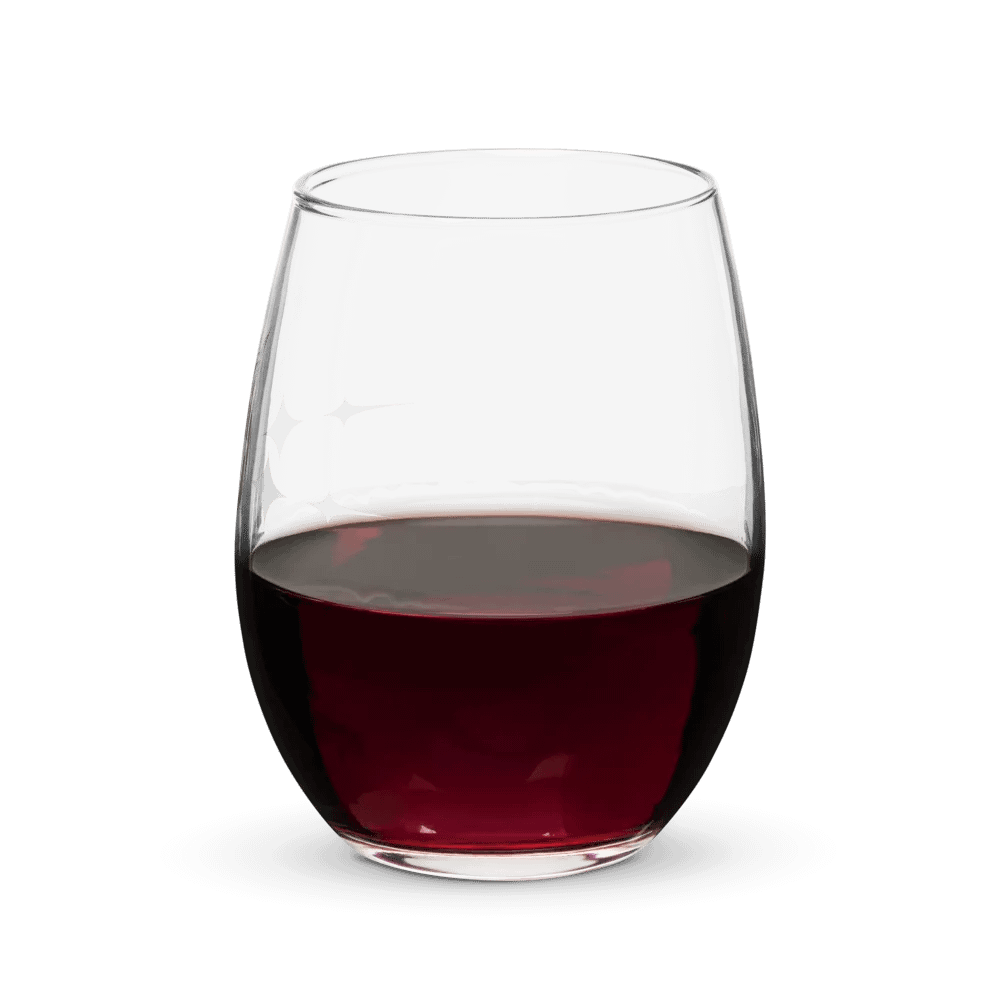 Crowned Apple (White) ✦ Stemless Wine Glass product image (7)