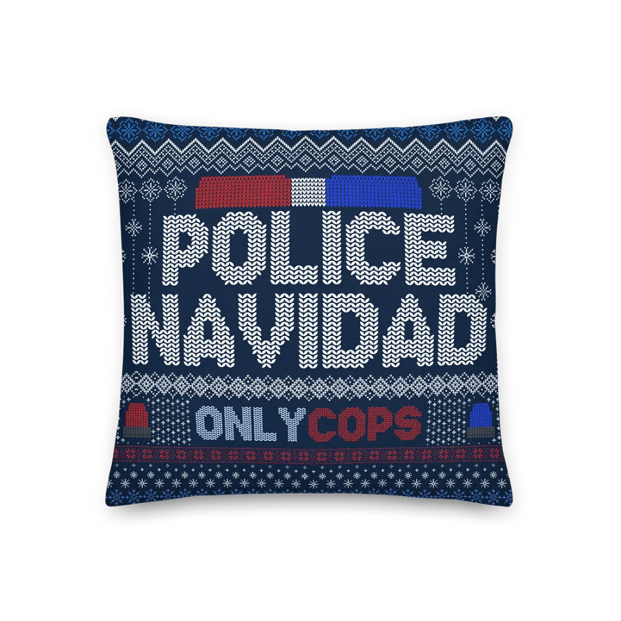 Police Navidad Pillow product image (1)