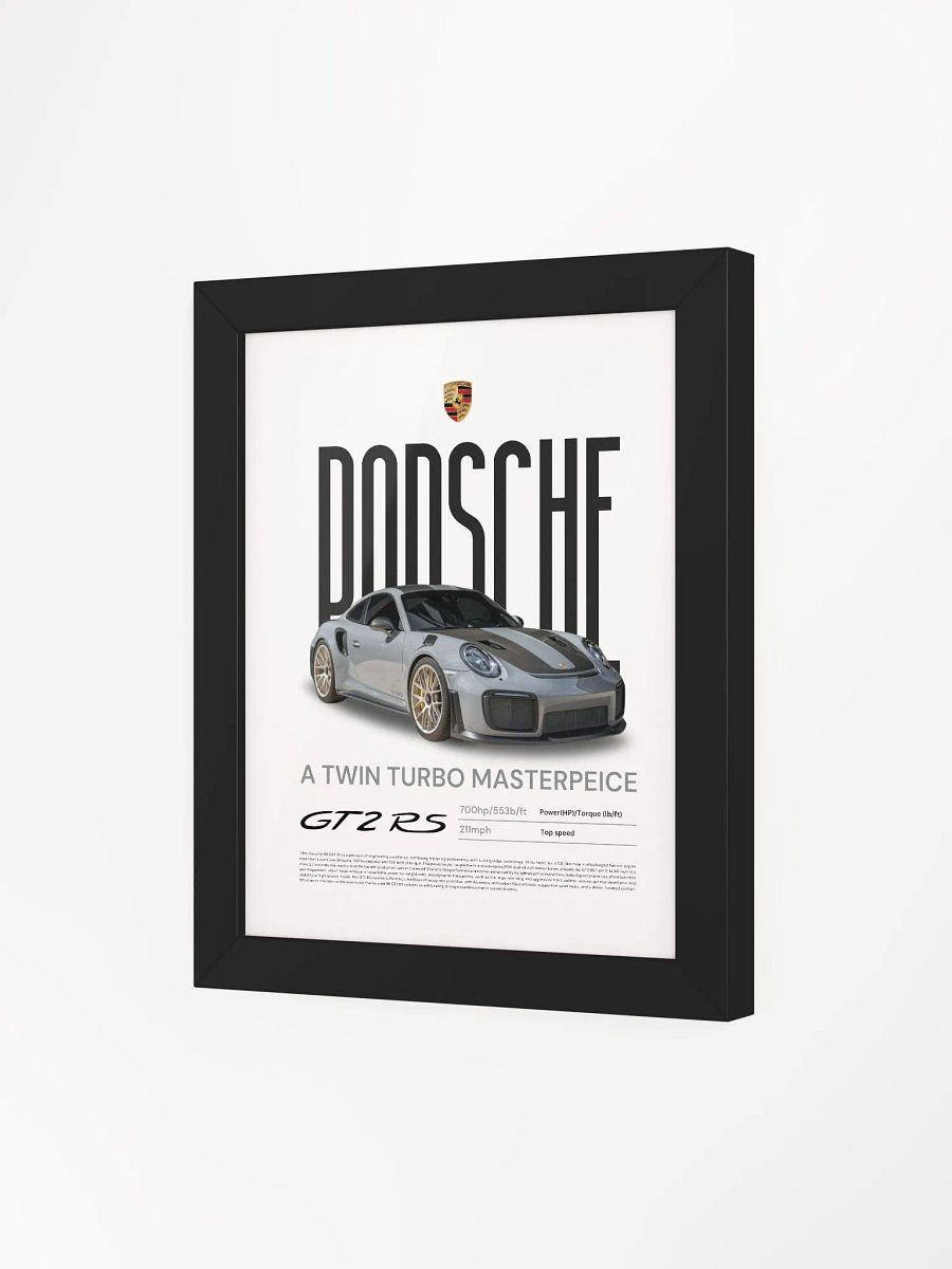 PORSCHE GT2RS FRAMED POSTER product image (3)