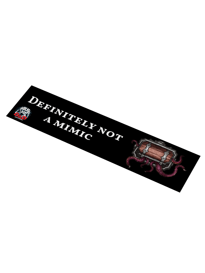 Definitely Not A Mimic Bumper Sticker product image (1)