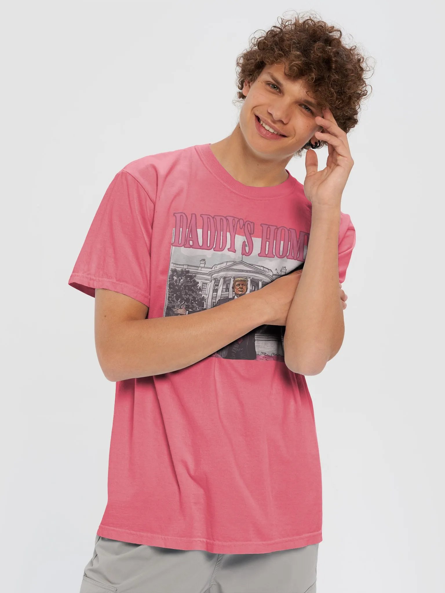 Daddy's Home White House Pink Trump 2024 T-Shirt product image (6)