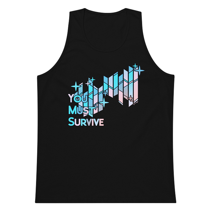 "YOU MUST SURVIVE" STAINED GLASS tanktop product image (1)